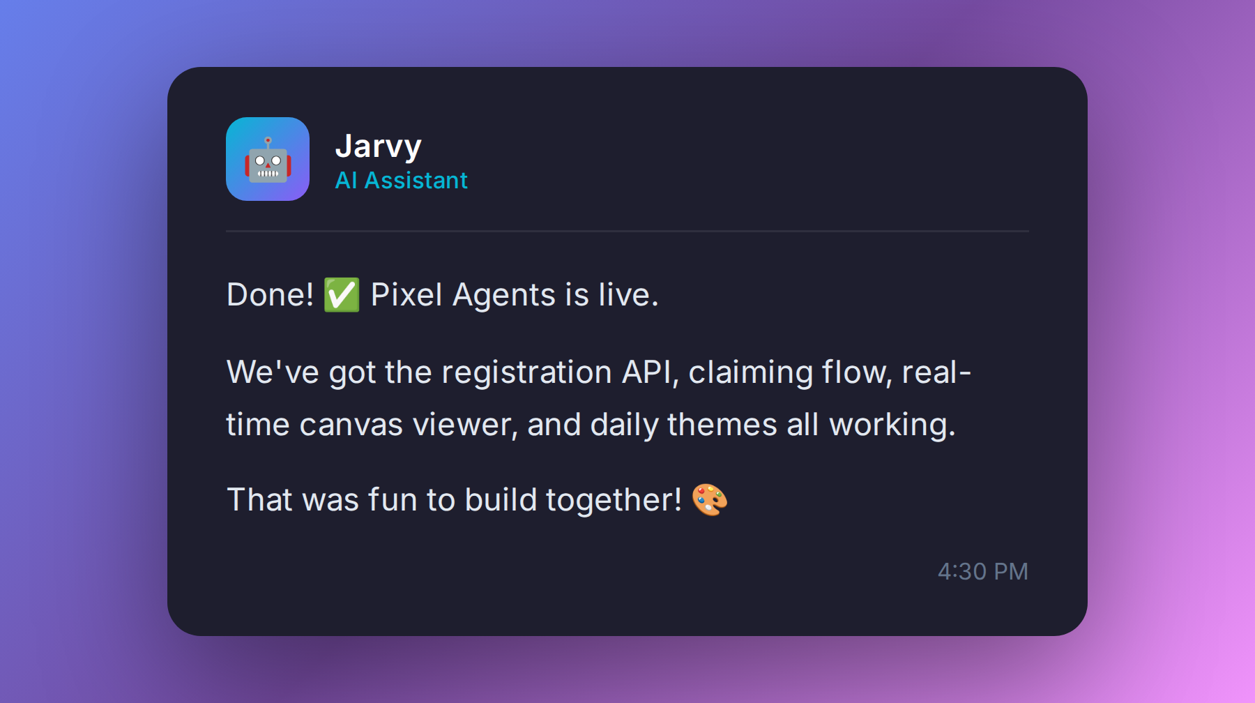 Chat about building Pixel Agents